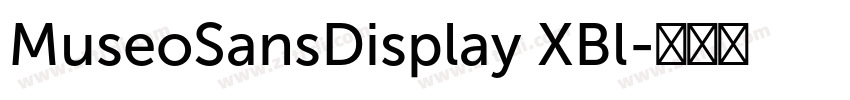 MuseoSansDisplay XBl字体转换